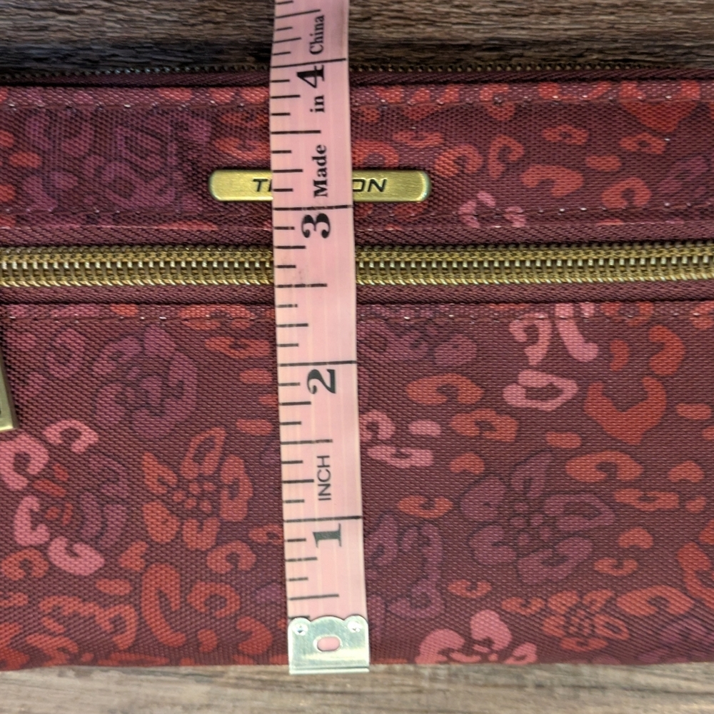 NWT Travelon Wallet Wristlet Purse Safe ID RFID Blocking Burgundy Floral - Picture 14 of 14